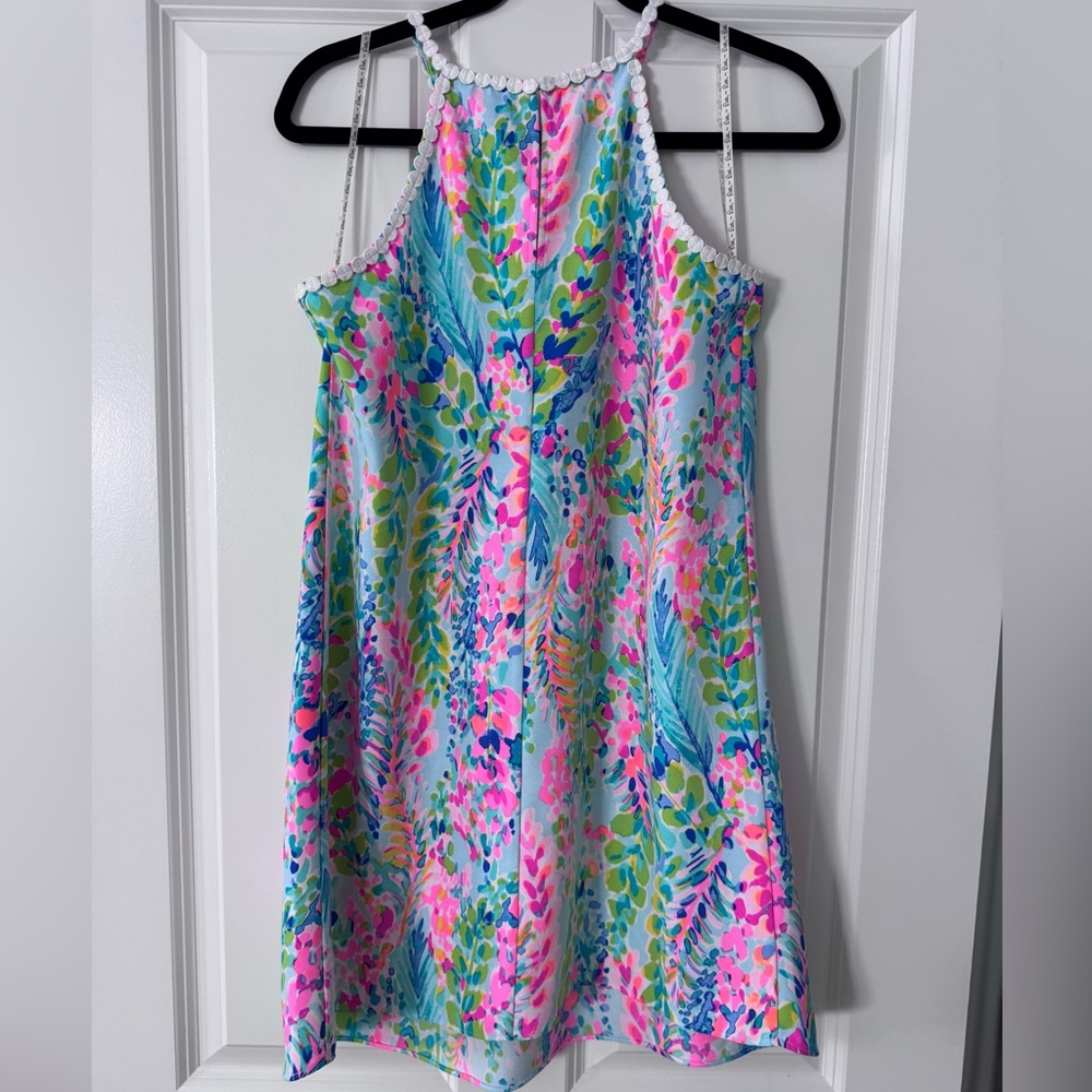 Lilly Pulitzer Pearl Soft Shift Mini Dress Catch The Wave Size 0 Like New - Picture 5 of 11